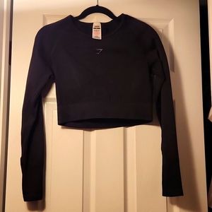 Gymshark Long Sleeved Black Crop Top